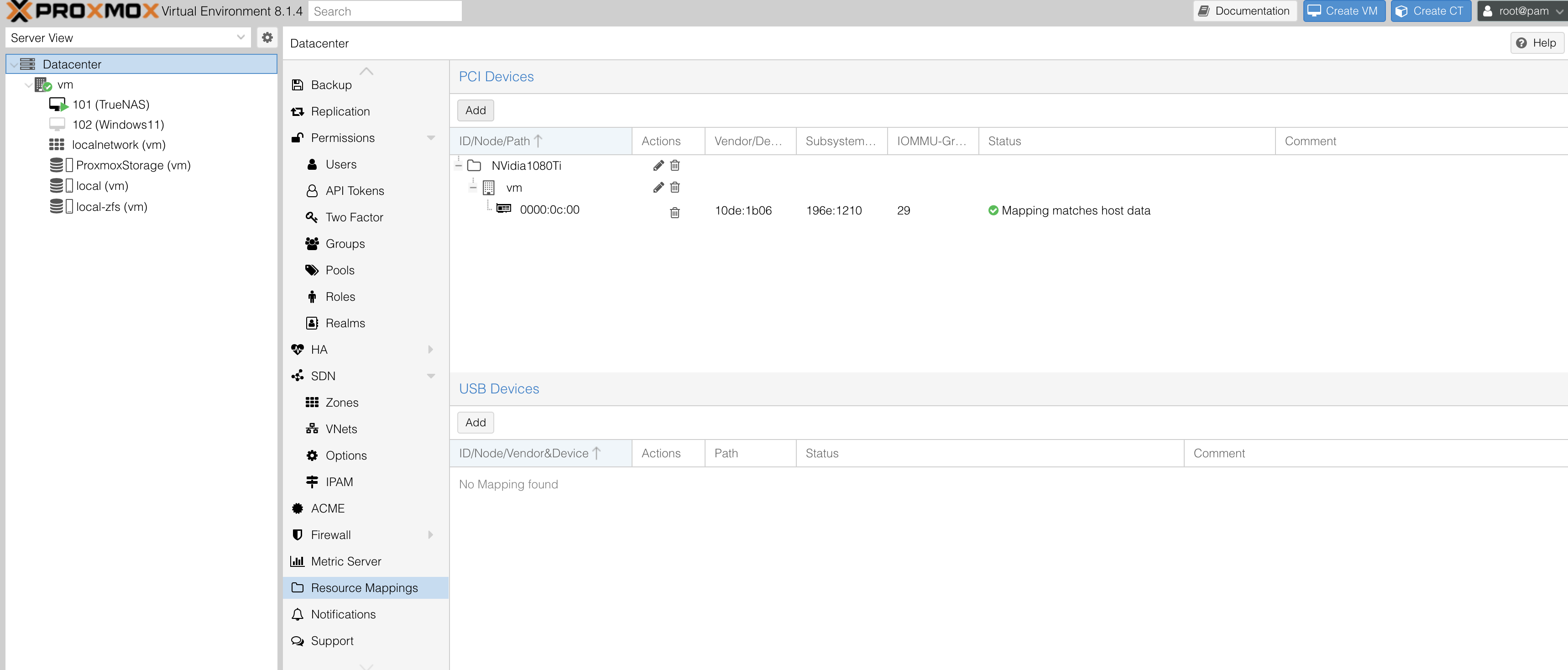 Navigate to Resource Mappings